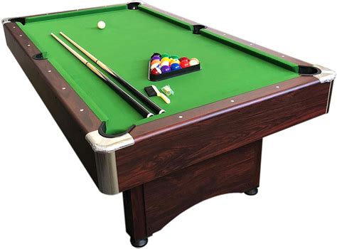 SIMBAUSA 7 FT Multi Games Pool Table Red Air Hockey Table Tennis Table Top  – Strike