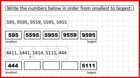 Ordering 4 Digit Numbers   Place Value Of 4 Digit Numbers On A - Ordering 4 Digit Numbers
