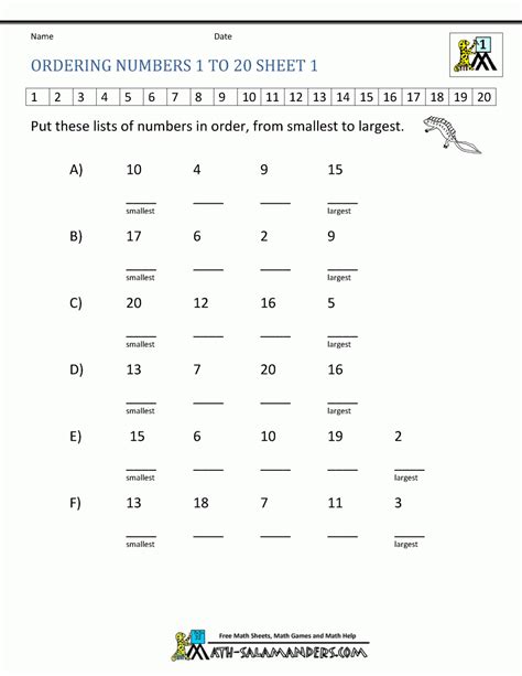 Ordering Numbers Worksheets Db Excel Com Ordering Numbers Worksheet 3rd Grade - Ordering Numbers Worksheet 3rd Grade