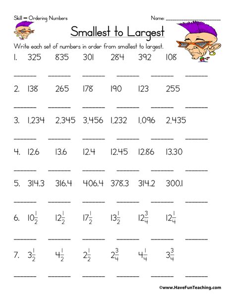 Ordering Numbers Worksheets Pdf Alphabetworksheetsfree Com Ordering Numbers Worksheet 3rd Grade - Ordering Numbers Worksheet 3rd Grade