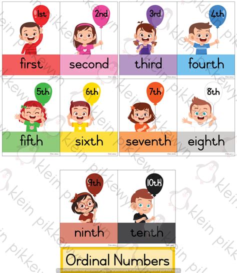 Ordinal Numbers 1 10 For Kids Preschool Amp Ordinal Numbers For Preschool - Ordinal Numbers For Preschool