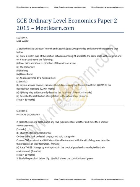 ordinary level economics