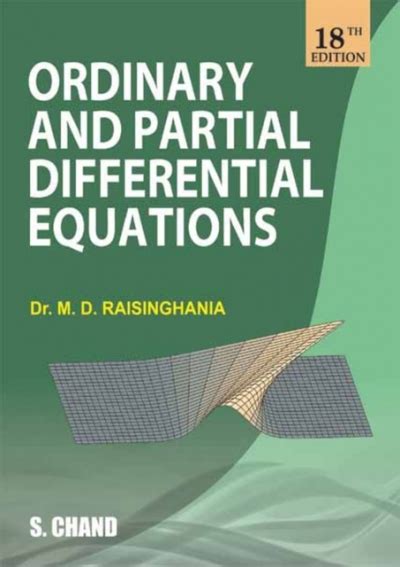 Download Ordinary And Partial Differential Equations By M D Raisinghania Solution 
