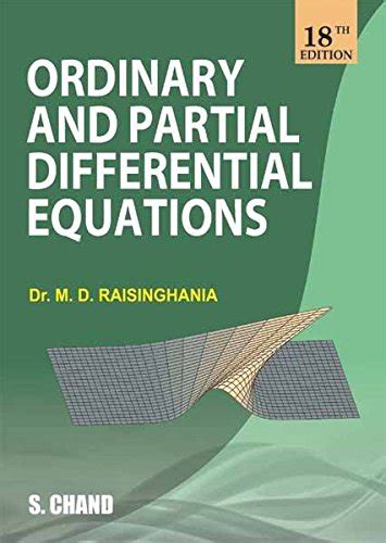 Read Ordinary And Partial Differential Equations Md Raisinghania 