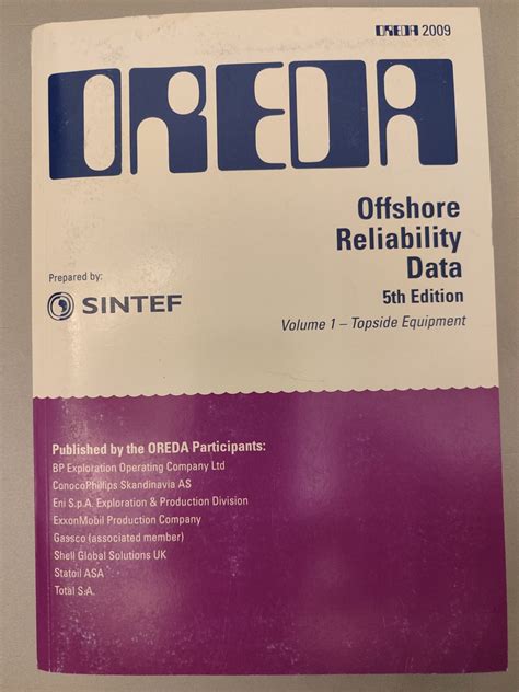 Read Online Oreda Offshore Reliability Data Handbook 2009 Free 