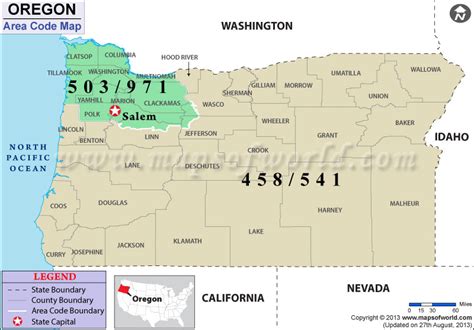 oregon area code