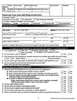 oregon ebt application