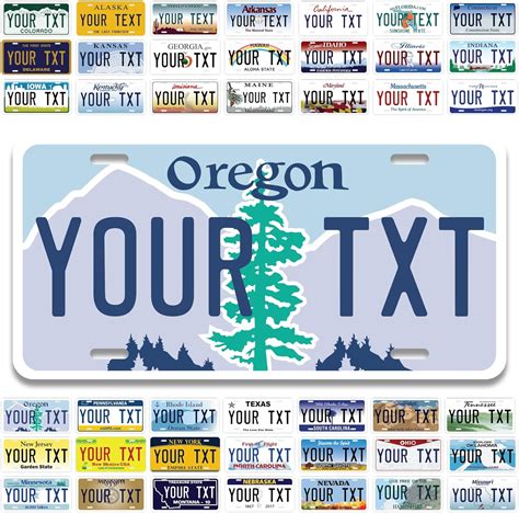 oregon personalized plates