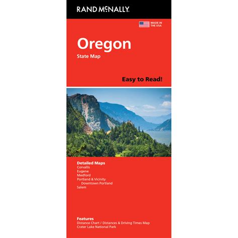 oregon rand mcnally folded map states
