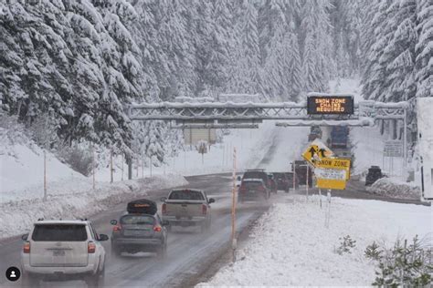 oregon snow