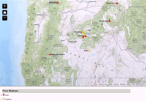 oregon wildfire map