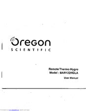 Read Online Oregon Scientific Bar122Hgla User Guide 