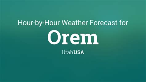 orem utah forecast