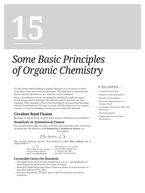 Organic Chemistry Some Basic Principles And Techniques