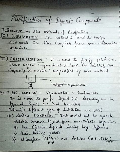 Organic Compounds Note Taking