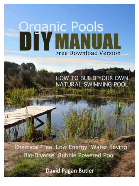 Read Online Organic Pools Diy Manual 