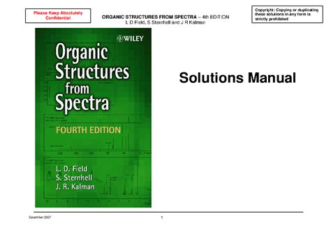 Read Organic Structures From Spectra 4Th Edition Solutions 