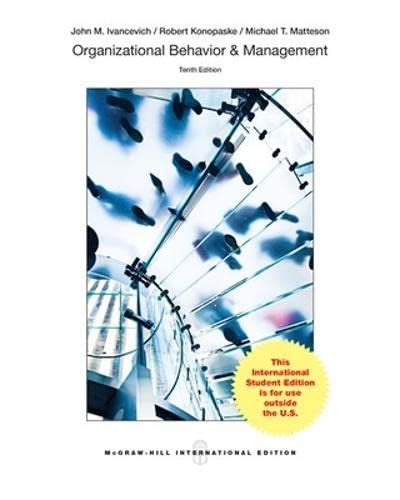 Full Download Organisation And Management Behavior Ivancevich 10Th Edition 