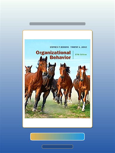 Organizational Behavior Robbins Multiple Choice Questions