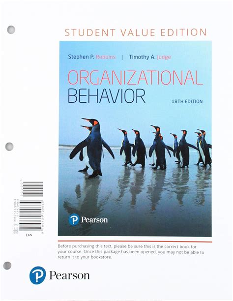 Read Organizational Behavior Student Value Edition 