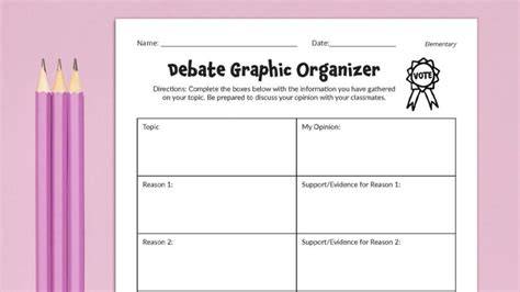 organize a debate in elementary classroom