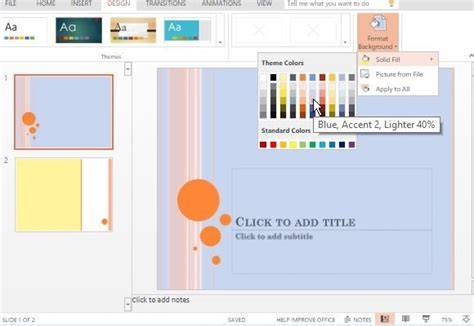 oriel color theme for powerpoint