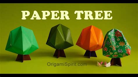 Origami Arbre 3d   How To Make A 3d Paper Tree Origami - Origami Arbre 3d