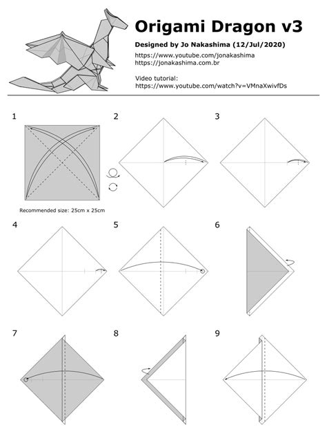 Origami Dragon Instructions