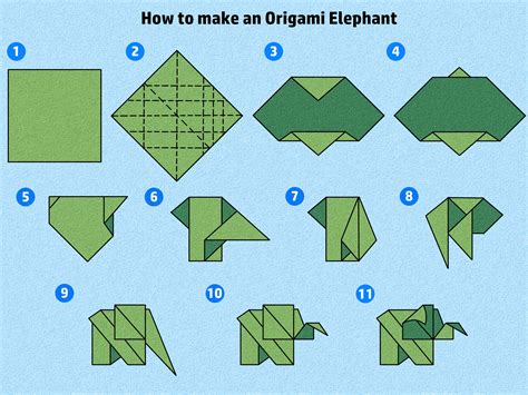 Origami Elephant Instructions