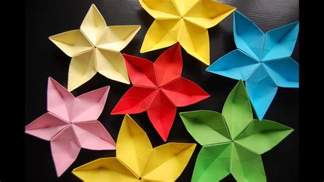 origami flower sakura - YouTube