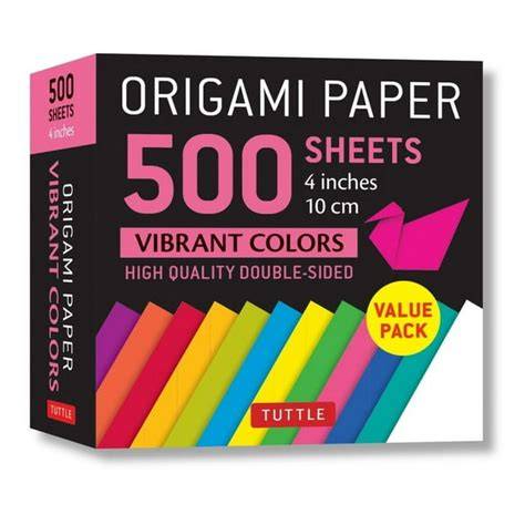 origami paper 500 sheets vibrant colors