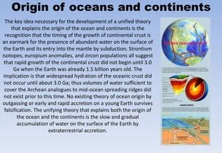 Full Download Origin Of The Ocean And Continents A Unified Theory Of 