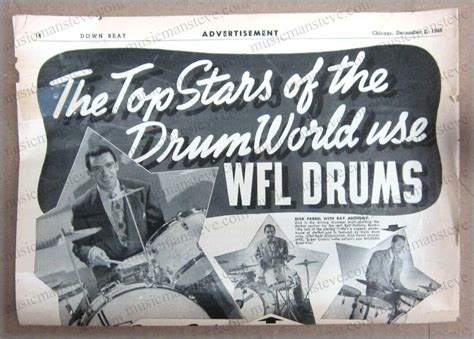 original 1946 WFL Drum print ad - eBay