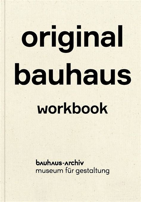 original bauhaus exercise book