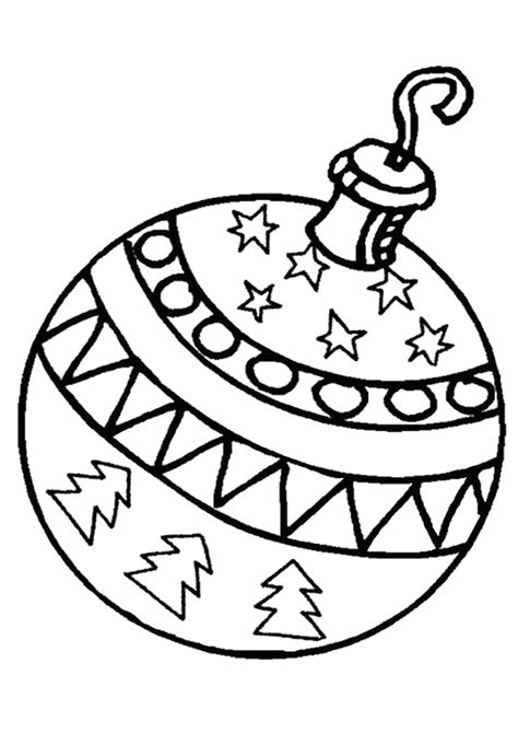 Ornament Coloring Page For Kids
