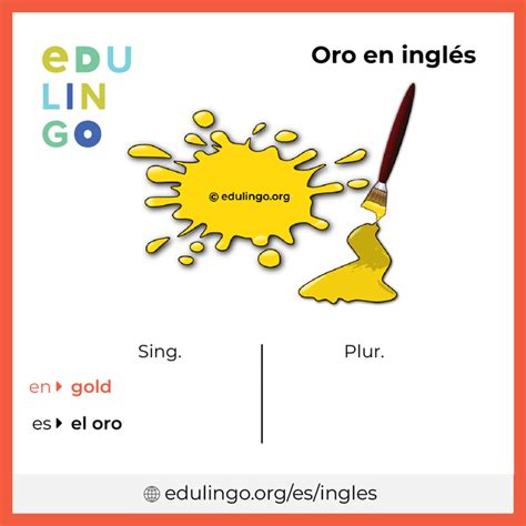 Oro En Ingles