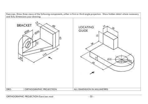 Full Download Orthographic Projection Exercises Solutions 