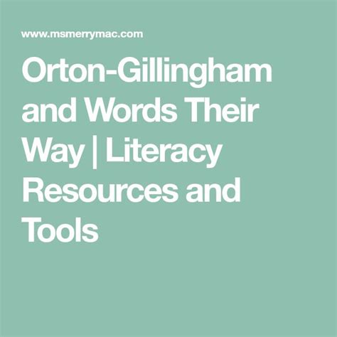 Orton Gillingham And Words Their Way Literacy Resources 2nd Grade Words Their Way - 2nd Grade Words Their Way