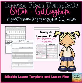 Orton Gillingham Lesson Plan Sample