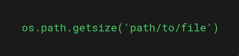 Os Path Getsize
