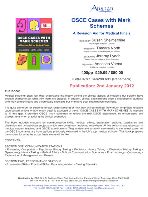 Download Osce Cases With Mark Schemes Free Pdf 