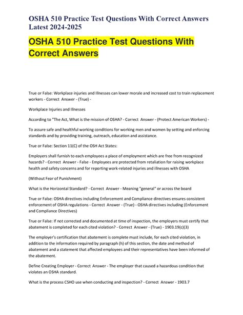 osha 510 practice test