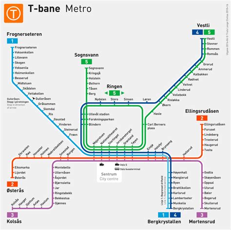 Oslo Metro Map