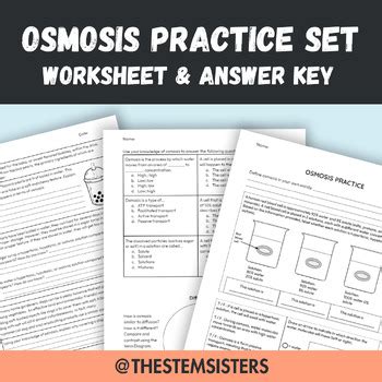 Osmosis Practice Answer Key