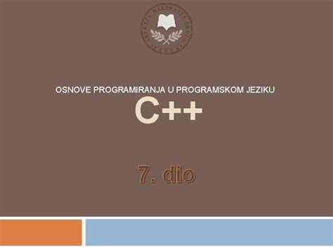osnove programiranja u jeziku c