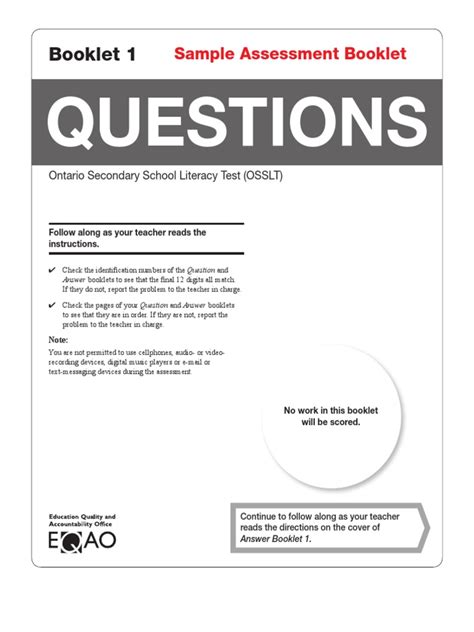 Osslt Practice Test