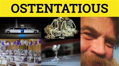 ostentatious meaning