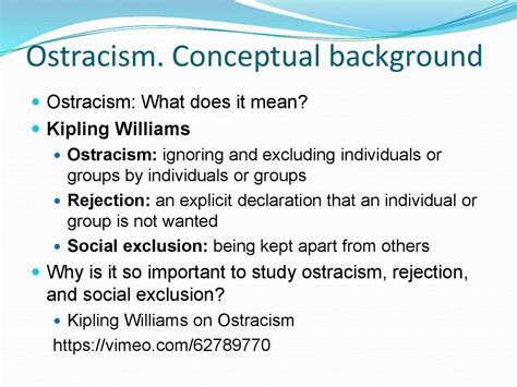 Ostracized Meaning