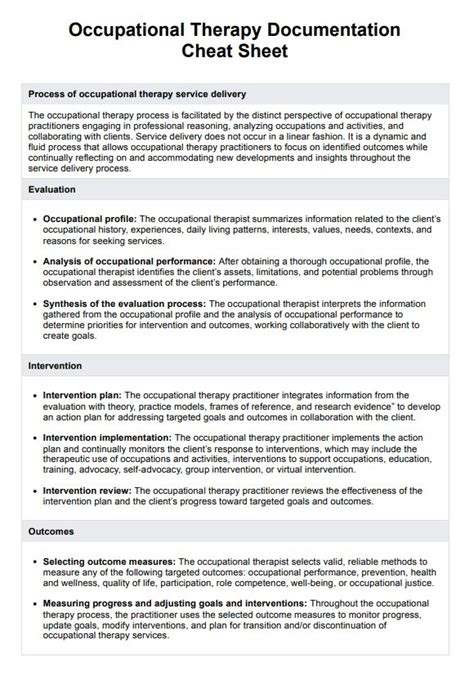 Ot Documentation Templates