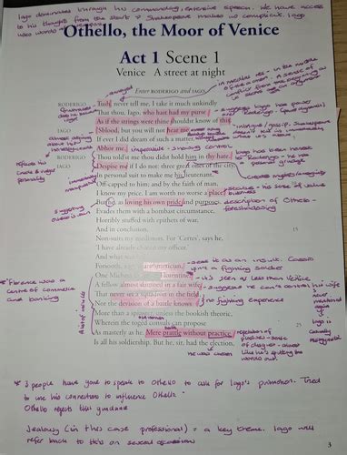 Othello Act 1 Annotations